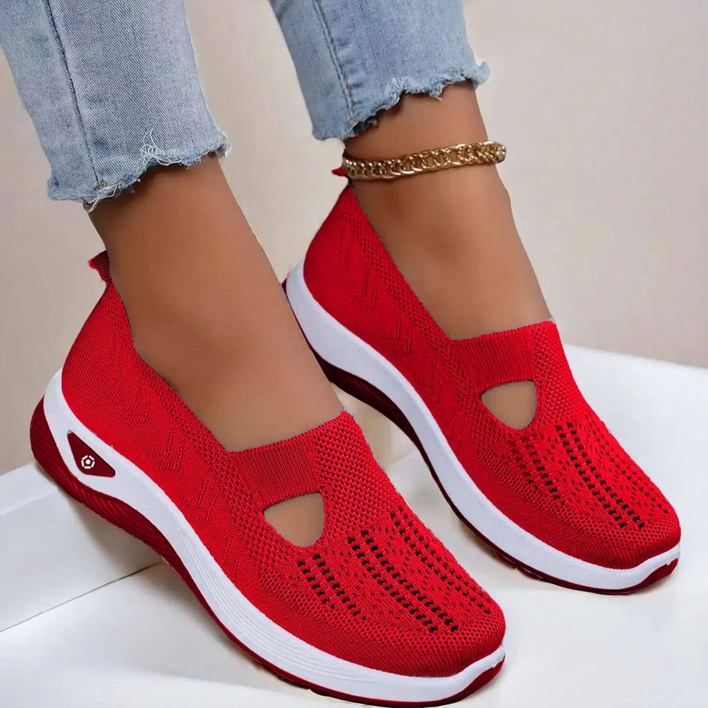 Sapatos Esportivos Femininos Respirável