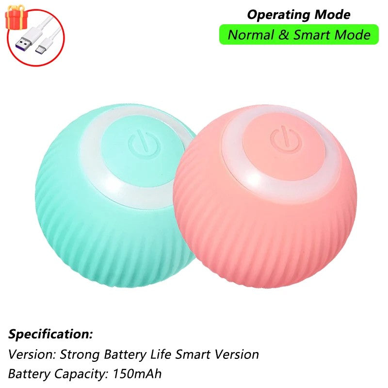 Bola De Brinquedo Interativo para Animais De Estimação, Bola De Rolamento Automática Com Cauda