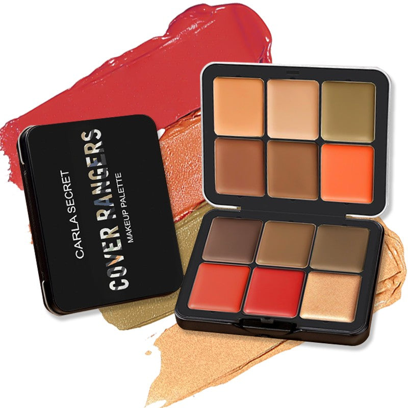 Caixa de Maquiagem Corretivo Blush Creme Fosco Com 12 Cores