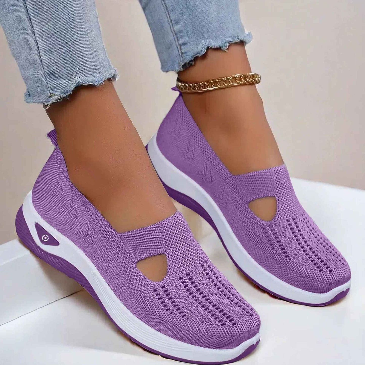 Sapatos Esportivos Femininos Respirável