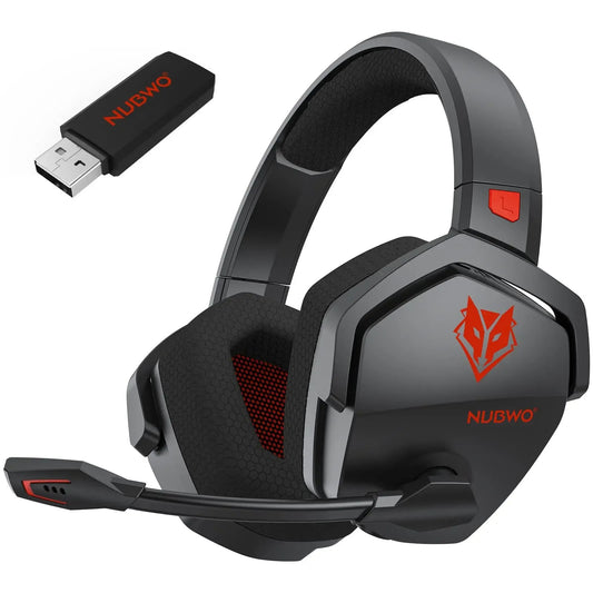 Fone de Ouvido Gamer NUBWO G06 Bluetooth 5.3 de 2,4 GHz Com Microfone