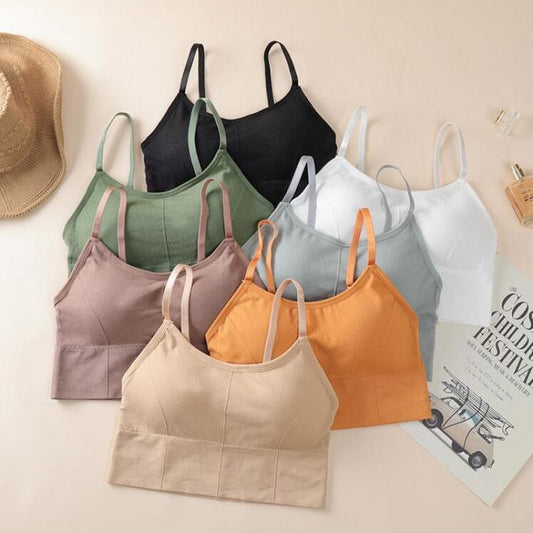 Sutiã Esportivo Sem Costura Push Up Bralette