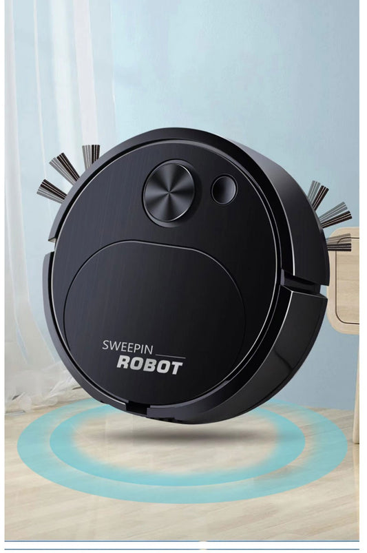 Robô Aspirador de Pó 3 Em 1 Inteligente Sem Fio USB 1500Pa Sweepin Robot