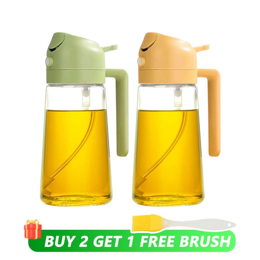 Garrafa Sprey Pulverizador Recipiente De Óleo 2 em 1 - 500ml