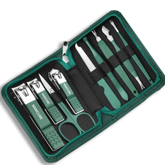 Conjunto De Manicure e Pedicure Em Aço Inoxidável