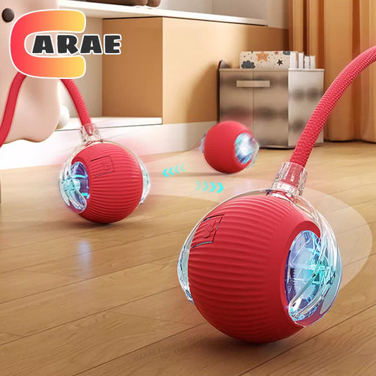 Bola De Brinquedo Interativo para Animais De Estimação, Bola De Rolamento Automática Com Cauda