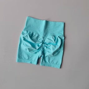 Shorts Feminino Cintura Alta e Aperto de Cintura