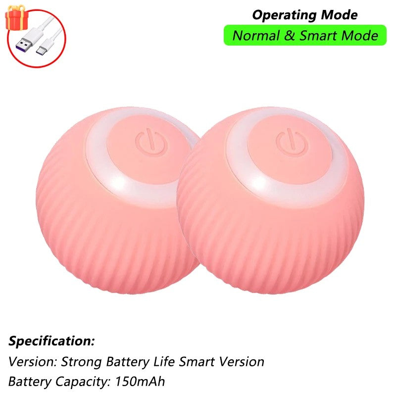 Bola De Brinquedo Interativo para Animais De Estimação, Bola De Rolamento Automática Com Cauda