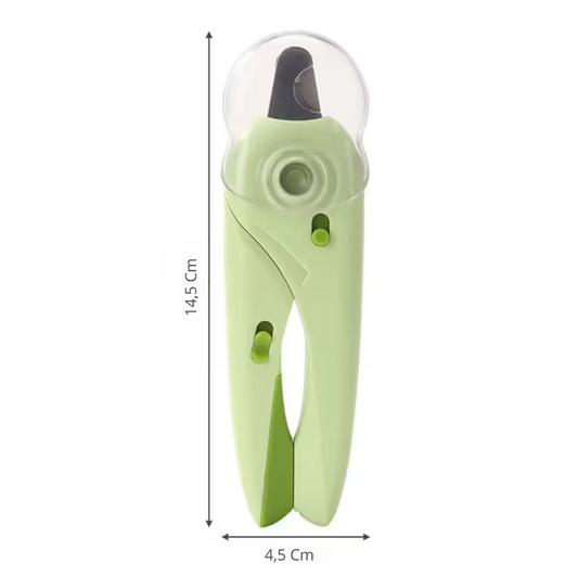 Cortador De Unhas Profissional Para Pet Com Luz de LED + Lixa de Unha Embutido