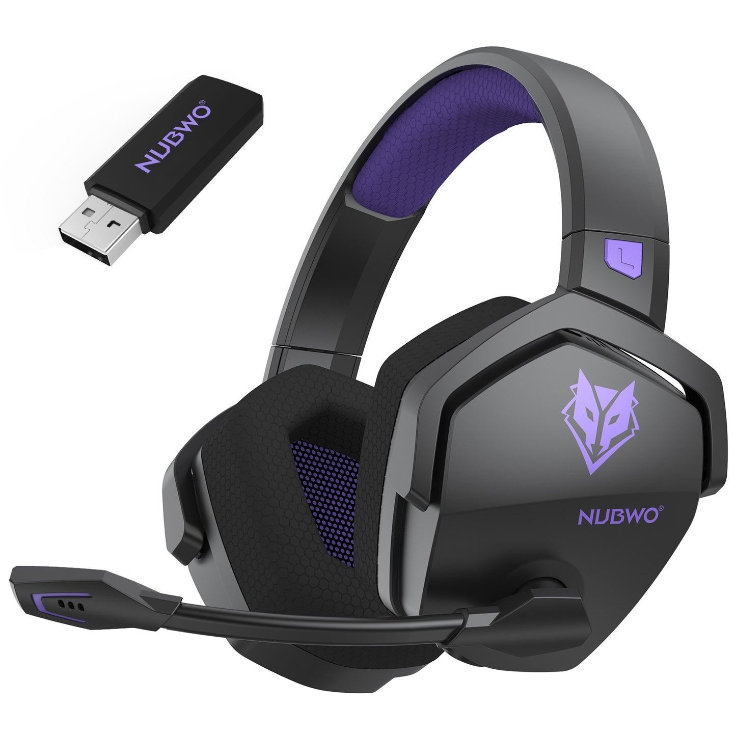 Fone de Ouvido Gamer NUBWO G06 Bluetooth 5.3 de 2,4 GHz Com Microfone