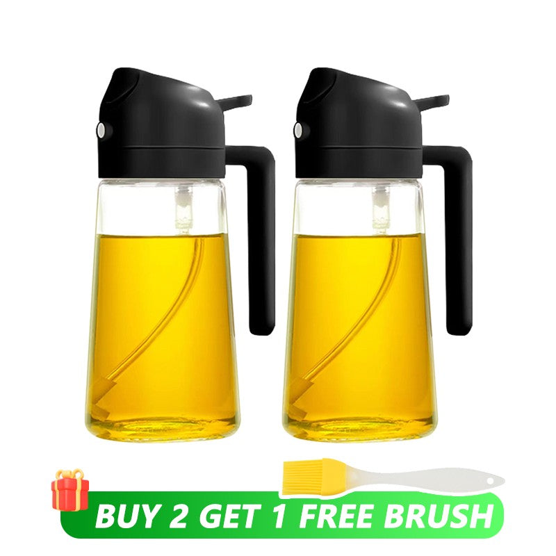 Garrafa Sprey Pulverizador Recipiente De Óleo 2 em 1 - 500ml