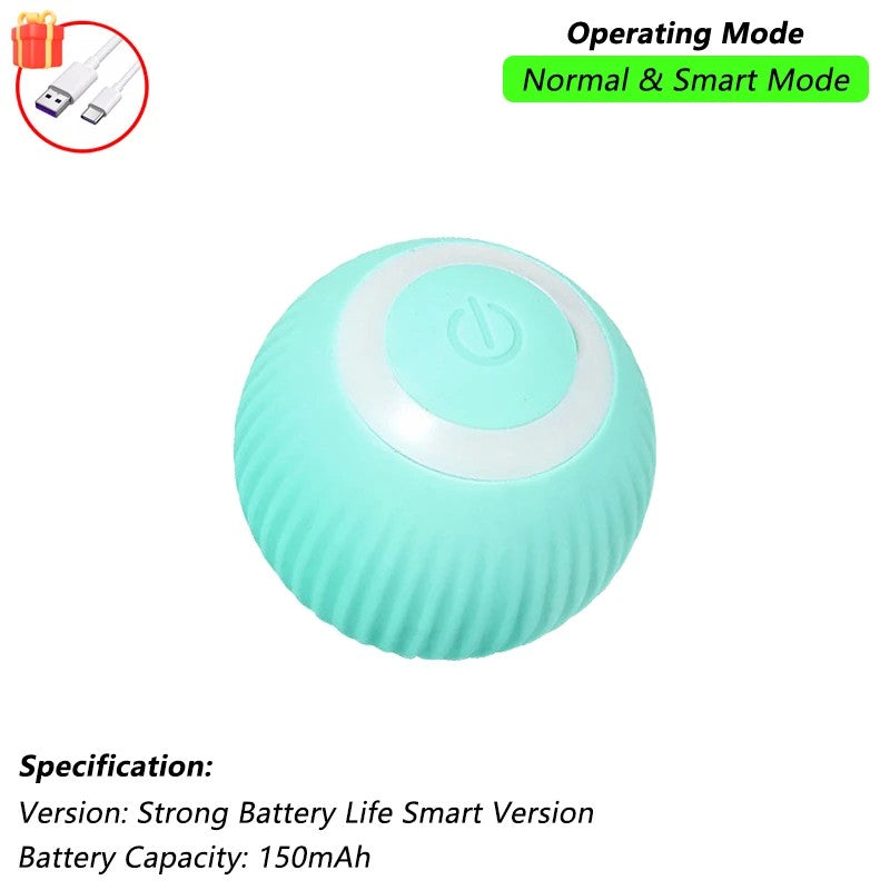 Bola De Brinquedo Interativo para Animais De Estimação, Bola De Rolamento Automática Com Cauda