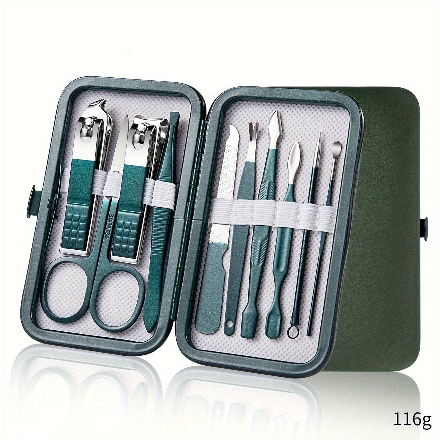 Conjunto De Manicure e Pedicure Em Aço Inoxidável