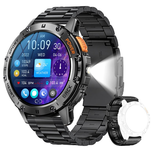 Relógio Smartwatch Para Android IOS Amoled Esportivo Com Lanterna