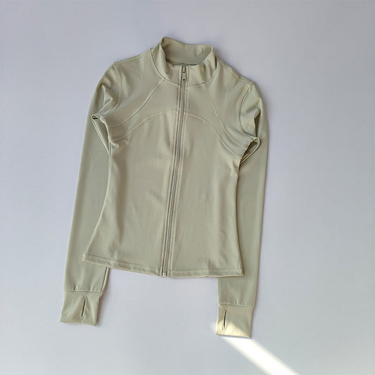 Jaqueta Esportiva Yoga Feminino Gola de Manga Comprida