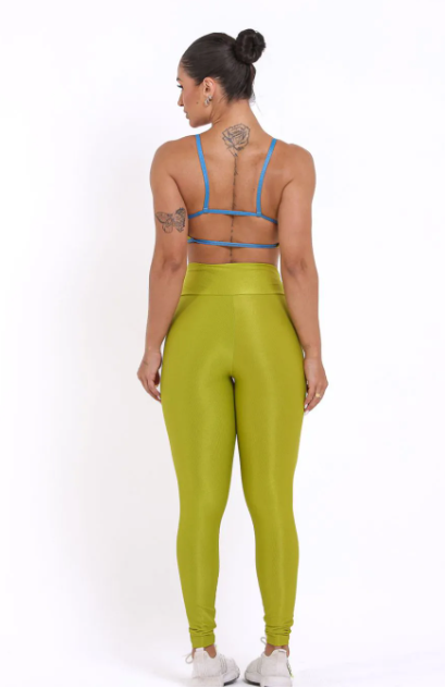 Conjunto Canelado de Compressão ALICE Verde