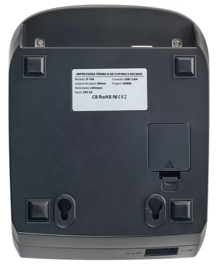 Impressora Térmica Não Fiscal USB e Ethernet, IT-100, C3Tech - CX 1 UN