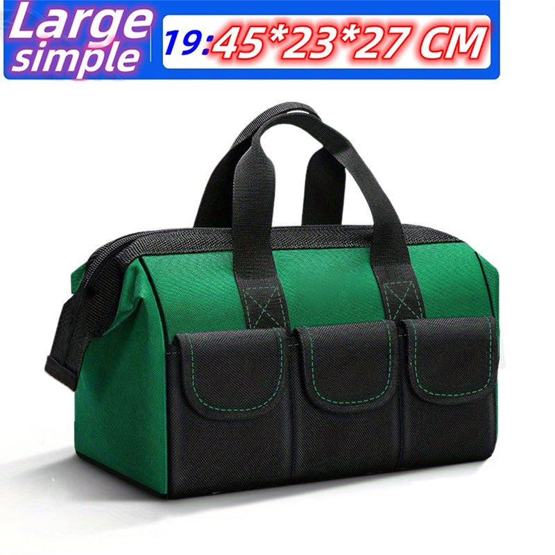 Bolsa de Ferramentas de Grande Capacidade Altura Aumentada Espessa 1680D Oxford Impermeável e Resistente ao Desgaste Armazenamento de Ferramentas para Eletricista