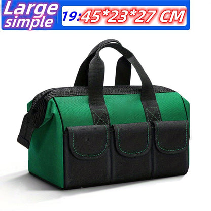 Bolsa de Ferramentas de Grande Capacidade Altura Aumentada Espessa 1680D Oxford Impermeável e Resistente ao Desgaste Armazenamento de Ferramentas para Eletricista