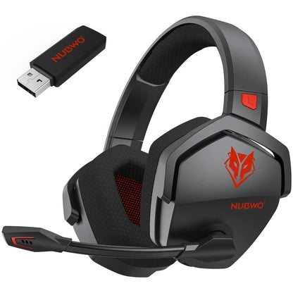 Fone de Ouvido Gamer NUBWO G06 Bluetooth 5.3 de 2,4 GHz Com Microfone