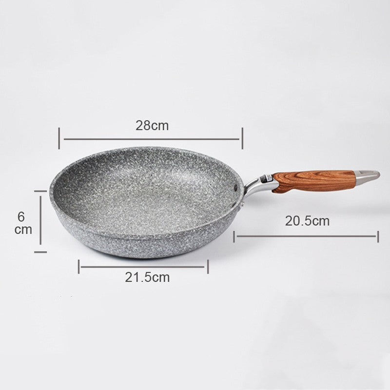 Frigideira Wok de Pedra Durável de Cerâmica Antiaderente de Indução