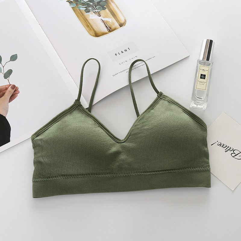 Sutiã Esportivo Sem Costura Push Up Bralette
