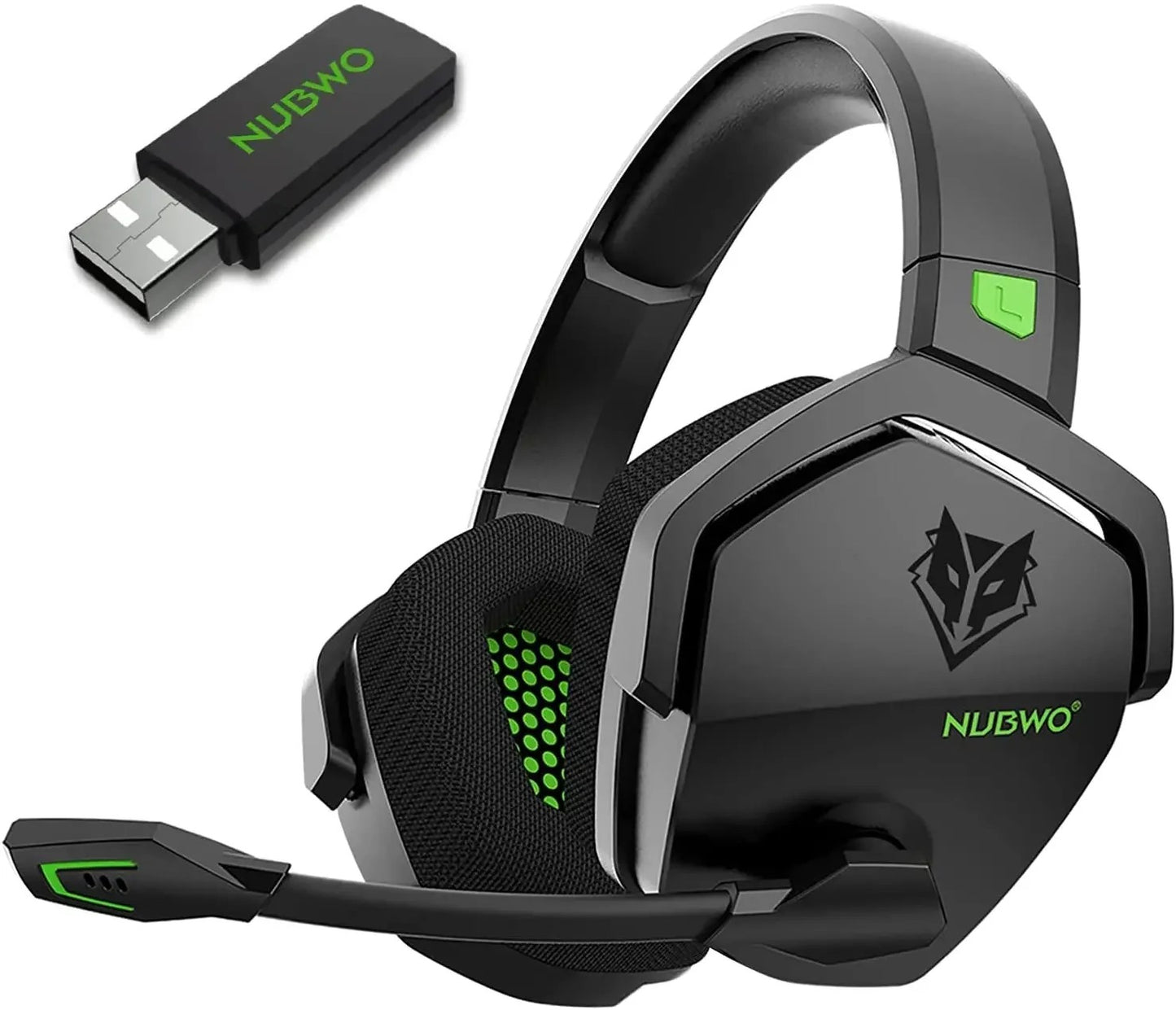 Fone de Ouvido Gamer NUBWO G06 Bluetooth 5.3 de 2,4 GHz Com Microfone