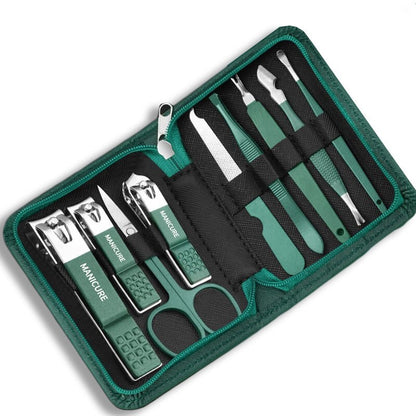 Conjunto De Manicure e Pedicure Em Aço Inoxidável