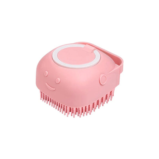 Escova De Banho Para Cães Com Cerdas De Borracha Pet Massagem Shampoo