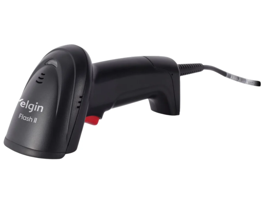 Leitor Elgin Flash 2, 1d, Preto, USB, 46flash2ck00