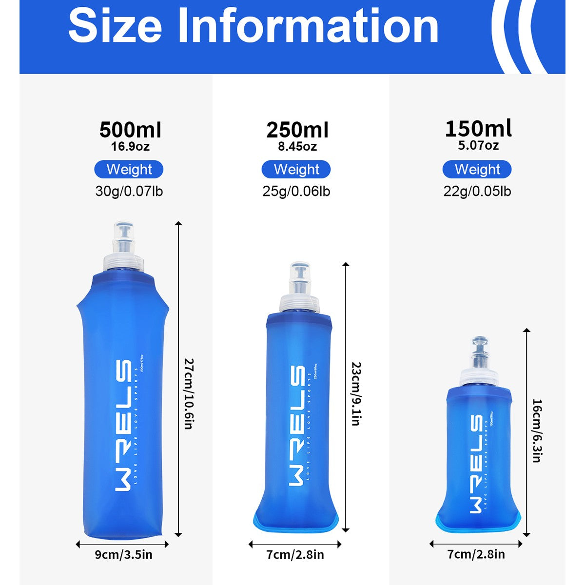 Garrafa de Água Dobrável de Silicone para Atividades ao Ar Livre