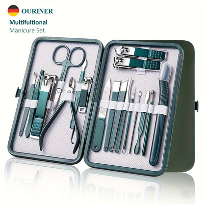 Conjunto De Manicure e Pedicure Em Aço Inoxidável