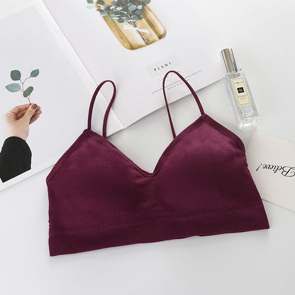 Sutiã Esportivo Sem Costura Push Up Bralette