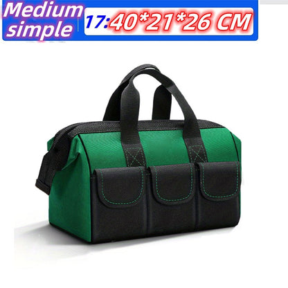 Bolsa de Ferramentas de Grande Capacidade Altura Aumentada Espessa 1680D Oxford Impermeável e Resistente ao Desgaste Armazenamento de Ferramentas para Eletricista