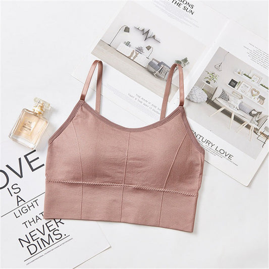 Sutiã Esportivo Sem Costura Push Up Bralette