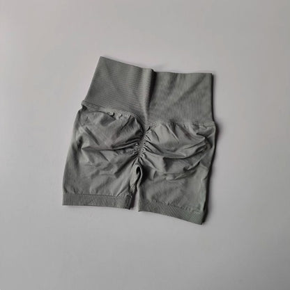 Shorts Feminino Cintura Alta e Aperto de Cintura