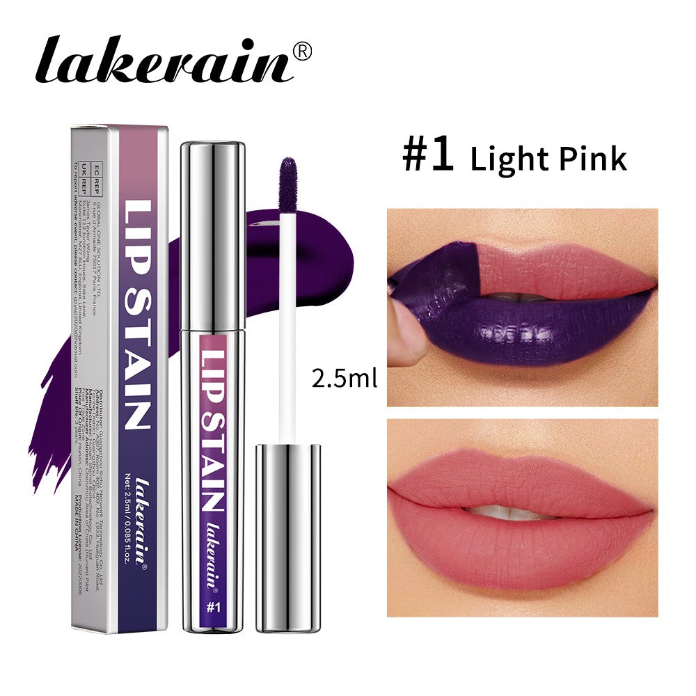 Conjunto de Batom Brilho Labial Rosa Lakerain