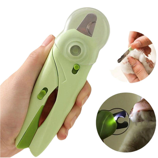 Cortador De Unhas Profissional Para Pet Com Luz de LED + Lixa de Unha Embutido