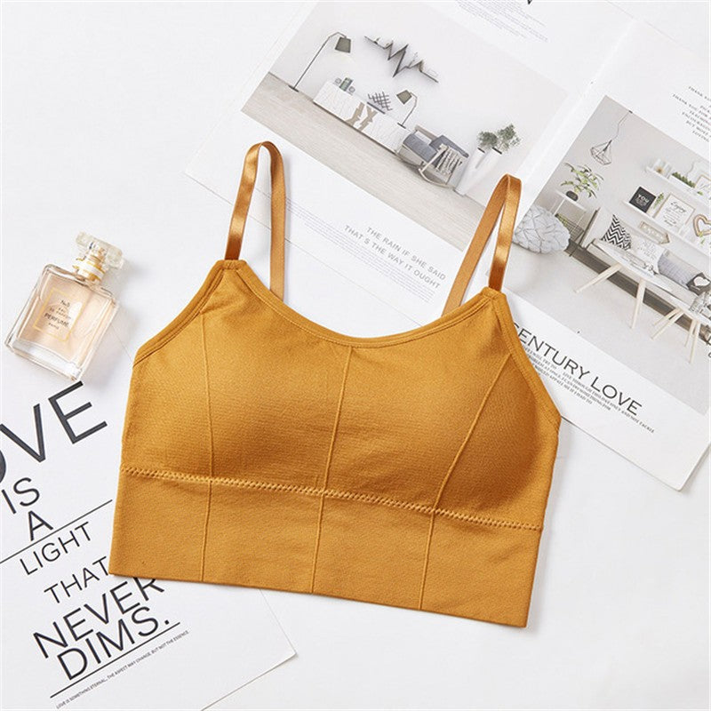 Sutiã Esportivo Sem Costura Push Up Bralette
