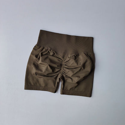 Shorts Feminino Cintura Alta e Aperto de Cintura