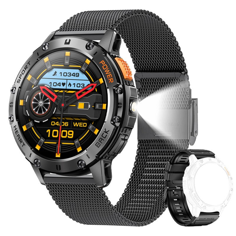 Relógio Smartwatch Para Android IOS Amoled Esportivo Com Lanterna