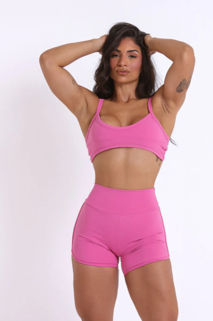 Conjunto Short Polimida Marjorie Rosa