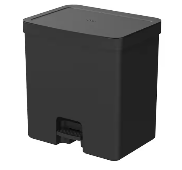 Lixeira plástica com pedal, 20L, Ou - CX 1 UN