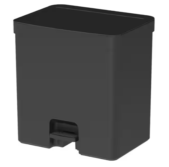 Lixeira plástica com pedal, 20L, Ou - CX 1 UN