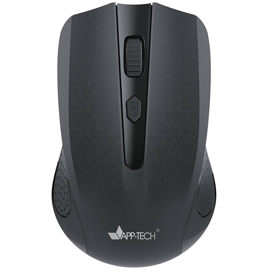 Mouse sem fio, 1600DPI, Preto, MW200, App-Tech - CX 1 UN