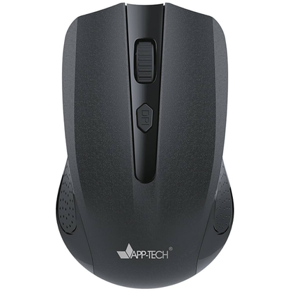 Mouse sem fio, 1600DPI, Preto, MW200, App-Tech - CX 1 UN