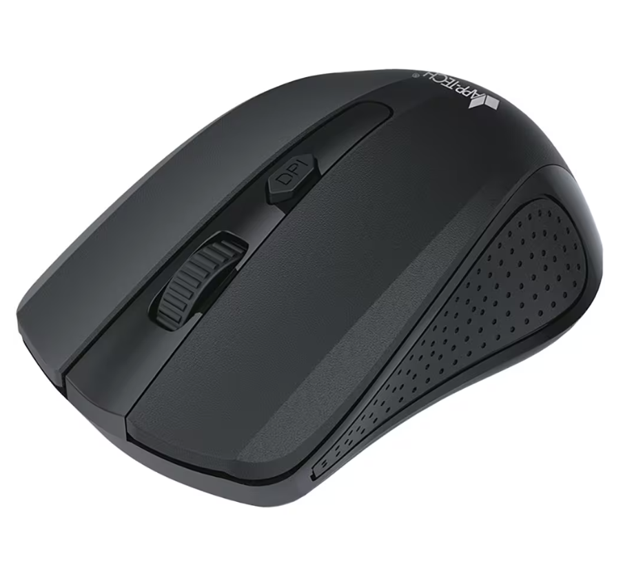 Mouse sem fio, 1600DPI, Preto, MW200, App-Tech - CX 1 UN