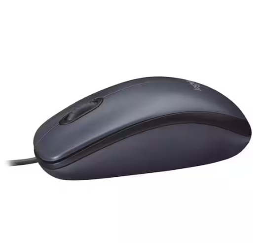 Mouse com fio USB Logitech M90 com Design Ambidestro e Facilidade Plug and Play BT 1 UN
