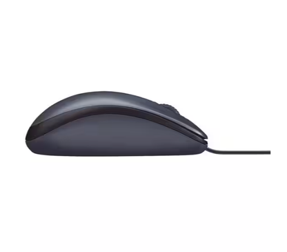 Mouse com fio USB Logitech M90 com Design Ambidestro e Facilidade Plug and Play BT 1 UN