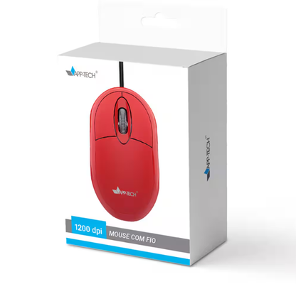Mouse com fio USB Logitech M90 com Design Ambidestro e Facilidade Plug and Play BT 1 UN